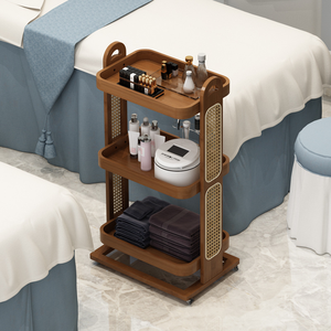 Carrito de Salón de Belleza de Alta Gama para SPA, Centro de Estética, Manicura, Limpieza de Oídos, Tatuajes, Pedicura, Carrito Especial para Sala de Estar, Estante de Almacenamiento Lateral - Product Image 2