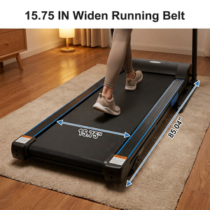 Tapis Roulant Elettrico Pieghevole Commerciale da 120kg 2.0hp con Display LED, per Sport e Fitness, con Braccioli - Product Image 3