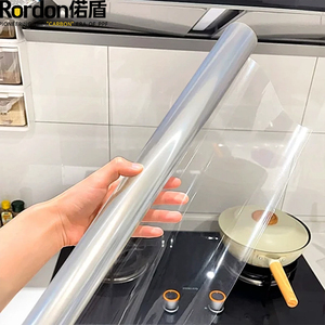 Película de muebles antiarañazos de <span class=keywords><strong>membrana</strong></span> antibacteriana OEM BESTSALE para armario de cocina película de armario TPH adhesivo de vinilo transparente - Product Image 4