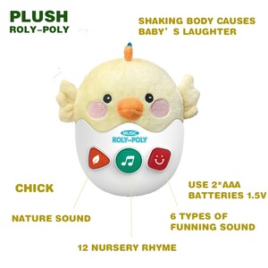 <span class=keywords><strong>Pollito</strong></span> de peluche supersuave, lindo juguete reconfortante, chupete para dormir para bebés, compañero mimoso seguro para niños a <span class=keywords><strong>la</strong></span> hora de acostarse - Product Image 3
