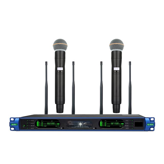 Professional True Diversity UHF Wireless Microphone System 150m Range Handheld Mic with Tube Sound for Stage Church Concert Show