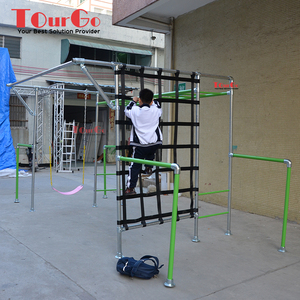 Kit de Equipamiento de Entrenamiento de Obstáculos Ninja Warrior para Niños con Slackline y Barras Colgantes - Product Image 4