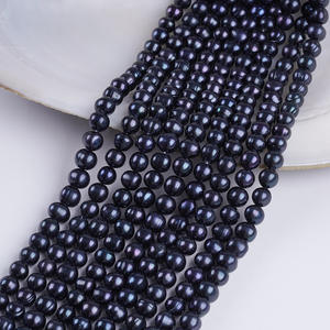 Zhuji <b>Pearl</b> 9-10mm White/Near Round Natural Freshwater <b>Loose</b> <b>Pearls</b> String Punch DIY Jewelry Accessories - Product Image 1