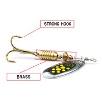 MISTER LURE de haute qualité OEM 6g 67mm leurre de pêche en métal Spinner fabrication cuillère leurre de pêche au bar d'eau douce