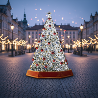 Hochwertige Outdoor-Kunstweihnachtsbäume für Gewerbliche Zwecke mit LED-Beleuchtung, 3-12m Größe, Umweltfreundlich, Realistisch und Personalisierbar