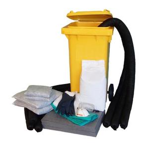Spill Kit For Portable And Wheeled Construction Sites With Hose And Absorbent Pads - Product Image 1