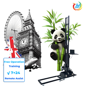 เครื่องพ่นสีติดผนังและพื้นเครื่องพิมพ์จิตรกรรมฝาผนังบนผนัง3D หมึกยูวี3ม. - Product Image 5