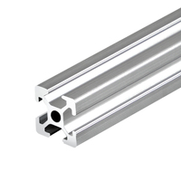 Profilé d'extrusion en aluminium industriel 20*20mm, norme européenne 2020, anodisé 6063, rainure en V, rainure en T, pièce usinée CNC