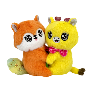 Fabriek Custom Zacht Knuffeldier Plushies Odm Oem Lange Oor Bunny Puppy Knuffel Met Zilver Glanzend Hart Voor Valentijnscadeau - Product Image 2