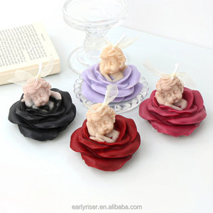 Early Riser Rose <span class=keywords><strong>ange</strong></span> aromathérapie bougie Silicone <span class=keywords><strong>moule</strong></span> bricolage <span class=keywords><strong>ange</strong></span> bébé plâtre <span class=keywords><strong>moule</strong></span> mariage main cadeau savon <span class=keywords><strong>moule</strong></span> - Product Image 2