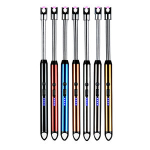 <span class=keywords><strong>Briquet</strong></span> électrique rotatif sans <span class=keywords><strong>gaz</strong></span> avec logo personnalisé Briquets électroniques avec <span class=keywords><strong>chargeur</strong></span> de type C et affichage de la batterie à LED Long cou - Product Image 4