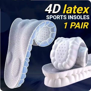 4D Massage <b>Shoes</b> Insoles Super <b>Soft</b> Latex Sports Insole for Feet Running Basket <b>Shoe</b> Sole Arch Support Orthopedic Inserts Unisex - Product Image 6