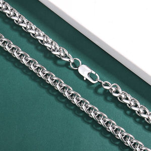 Bijoux à la mode 6M8M chaîne de panier à fleurs <span class=keywords><strong>en</strong></span> matériau Composite pour homme, ne se décolore jamais, aucune couleur changeante, chaîne Hip Hop tendance avancée - Product Image 2