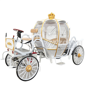 Chariot électrique Cendrillon en forme de citrouille, rechargeable et sans chevaux, pour applications multi-scènes, idéal pour les parcs d'attractions et les réunions festives - Product Image 3