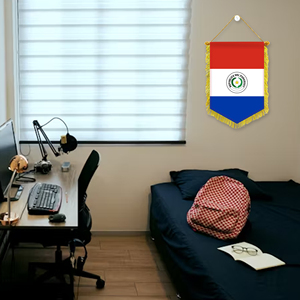 Mini drapeaux de voiture 20x30cm Paraguay, accessoires de décoration murale, petits ornements à suspendre - Product Image 3