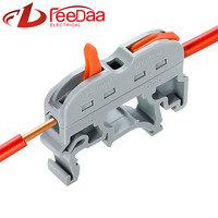 Bloque de Terminales para Riel DIN 1P, 32A 500V, Conector de Cables PCT-121, Conexión Rápida y Compacta de Conductores