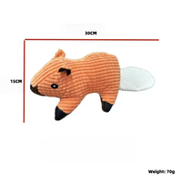 Jouet interactif et couineur en peluche de luxe pour chien, durable, motif dessin animé, pour la dentition et la mastication, vente en gros
