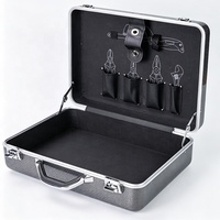 Boîte de rangement d'outils portable, boîte rigide en aluminium