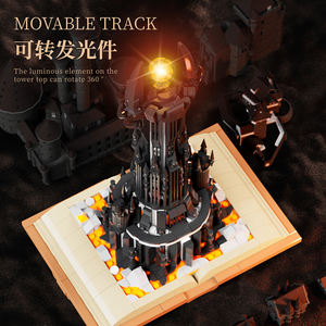 13018 Creative MOC 969PCS Particles Accessories Magic Castle <strong>Building</strong> <strong>Block</strong> Assembled Puzzle Build <strong>Block</strong> Set Plastic Toy - Product Image 4
