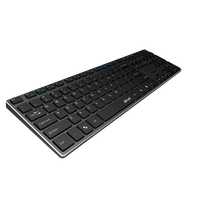 Clavier sans fil Ture BT8100 rechargeable BT 4.0 ultra-fin avec clavier multifonction à ciseaux ROHS