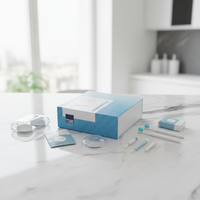 Boîte en carton magnétique transparente à 11 compartiments pour aligneurs dentaires avec logo personnalisé |   Organisateur d'aligneurs orthodontiques à phases divisées