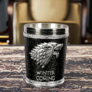 Winner gelas bir <span class=keywords><strong>Resin</strong></span> antik kreatif dengan GTA31-32 kepala serigala Stark House Logo Mini gelas minum anggur untuk acara pesta - Product Image 2