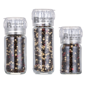 Envases Comerciales de Vidrio para Especias de 60ml/100ml/120ml para Molinillos de Sal Gruesa <span class=keywords><strong>y</strong></span> <span class=keywords><strong>Pimienta</strong></span> <span class=keywords><strong>Negra</strong></span> con Etiquetas Personalizadas - Product Image 2