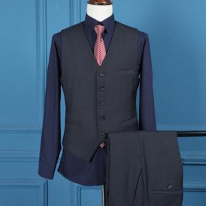 Costumes d'Affaires Formels 2 Pièces et <span class=keywords><strong>3</strong></span> Pièces pour <span class=keywords><strong>Homme</strong></span>, Coupe Ajustée, Costume de Mariage Noir, <span class=keywords><strong>Veste</strong></span> et Blazer - Product Image 6