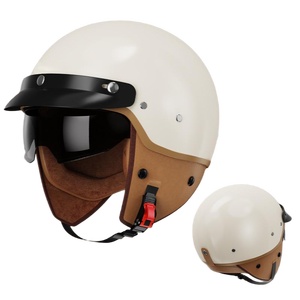 <span class=keywords><strong>SD</strong></span> ABS Retro xe máy cưỡi Mũ bảo hiểm, người đàn ông của một nửa mặt bảo vệ, người lớn tai nạn Mũ bảo hiểm - Product Image 2