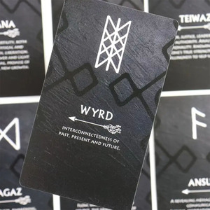 Cartes d'<span class=keywords><strong>Oracle</strong></span> Runic Personnalisées en Usine, Artisanat Moderne Exquis pour les Réunions Familiales et les Cérémonies de Divination - Product Image 3