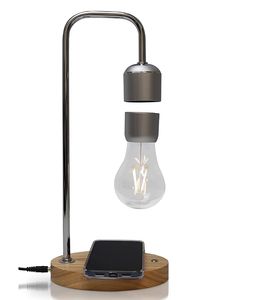 360 מסתובב ריחוף מגנטי צף מנורת אור הנורה עם אלחוטי מטען עבור הסלולר - Product Image 2