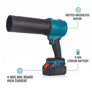 RYNEX Souffleur d'air portable sans fil 2-en-1, sans balais, 2000g, vent puissant pour le nettoyage de voitures, le soufflage de poussière de jardin, rechargeable - Product Image 4