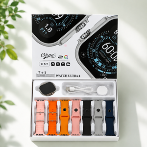UX7 Smartwatch 7+1 Replaceable Straps Gift <b>Box</b> AMOLED Screen Fitness Smart Watch Magnetic Charge For <b>Android</b> IOS - Product Image 1