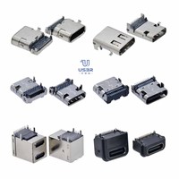Usbrr Étanche IP68 Type C Femelle Vertical USB A Port Micro Connecteur SMD IPX7 USB 3.0 Socket SMT IP65 USB 3.1 Jack