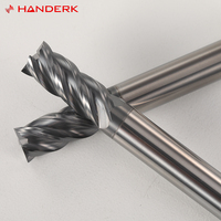 Fraise carrée à 4 dents en carbure de tungstène HRC45 revêtue d'AlTin, 4/6/8/10 mm, disponible en OEM/ODM pour usinage CNC