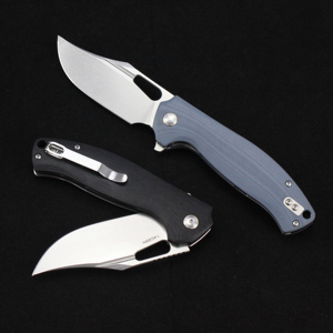 GT-T0050 Yeni Özelleştirilebilir 14C28N Katlanır Bıçak Keten Saplı Taşınabilir Bıçak Açık Hava Cep Bıçakları GT-T0050 Tunafire - Product Image 5