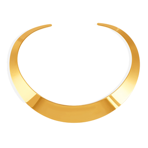 Fashion Trendy Geometric Chunky Wide Blade Choker Necklace 18k Gold Plated Stainless Steel High Polished <b>Collar</b> Jewelry Gift for - Product Image 1