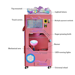 High Quality Fully Automatic Commercial Intelligent Touch Screen Candy Floss/Cotton Vending <b>Machine</b> for Bakery New - Product Image 3