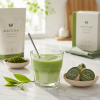 Poudre de thé vert instantané Matcha