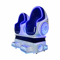 Silla de huevo 9D VR de 2 asientos para diversión en interiores 110V/220V máquina de juegos de Cine de realidad Virtual para guardería en el hogar aeropuerto educativo