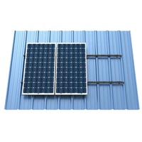 Système de montage solaire pour toiture métallique galvanisée à chaud, directement de l'usine, pour structure de support de panneaux solaires, résistant aux vents de 60 m/s+