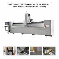 JUNDE - Máquina CNC de Perforación y Fresado de 3 Ejes con Motor Servo de 9KW+5.5KW, Fácil de Operar, Perfil de Aluminio, 380V