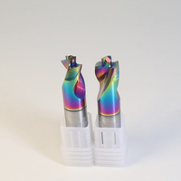 Foret multi-étapes sur mesure pour machines-outils CNC en aluminium avec revêtement coloré