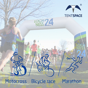 Système de brumisation de refroidissement pour marathon extérieur TENTSPACE Arc de brumisation gonflable de course pour <span class=keywords><strong>la</strong></span> publicité Arches de soufflage de refroidissement - Product Image 5