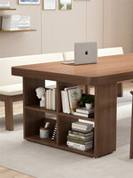 Bureau d'ordinateur exécutif moderne en bois massif Yatu D159 avec rangement au sol, garantie d'un an pour une utilisation à domicile/au bureau