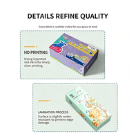 Boîte personnalisée imprimée recyclable pour masques cosmétiques avec logo UV, emballage pour chaussettes et fourrures, pour la vente au détail de produits de beauté et de soins de la peau