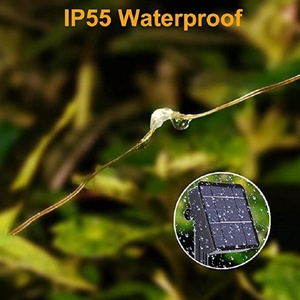 Solar Powered Fairy Lights Outdoor <strong>Copper</strong> Wire <strong>Decoration</strong> <strong>Christmas</strong> Lights Waterproof for Garden Yard Camping Patio Tree Party