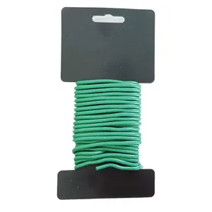Attaches torsadées: fil enduit de plastique de 8m 3mm pour attacher une plante de jardin ou un câble de bureau avec un coupe pratique et intégré