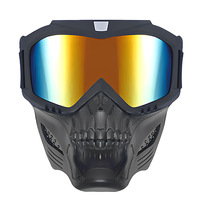Masque modulaire compatible avec casque pour Aprilia Moto Guzzi, design convertible, lavable, réutilisable, protection faciale multisports