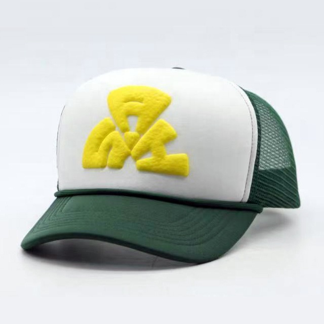 Custom Print 3D Logo High Quality Black OEM Sport Foam Performance Beach Promotional Blank Unstructured Golf Dad Trucker Cap